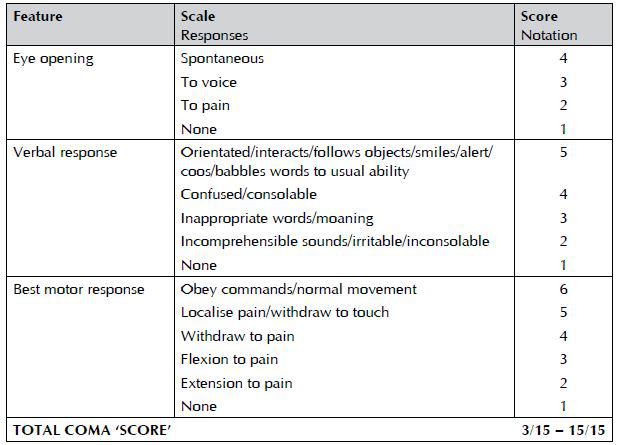 Adult Glasgow Coma Scale